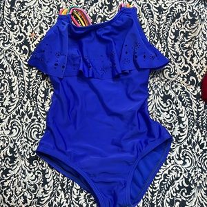 ***SOLD***  Cat & Jack swimsuit, blue size 6/6X